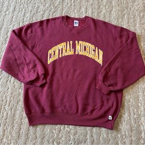 Vintage Russell Athletic Central Michigan University 90s Crewneck XL Sweatshirt